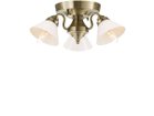 【フライミー ファクトリー/FLYMEe Factory / GOODS】のCUSTOM SERIES 3 Ceiling Lamp × Trans Mini / カスタムシリーズ 3灯シーリングランプ × トランス(ミニ) 器具本体:ゴールド、シェード:ホワイト|ID:prp329100000005110