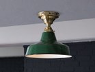 【フライミー ファクトリー/FLYMEe Factory / GOODS】のCUSTOM SERIES Basic Ceiling Lamp × Railroad Mini / カスタムシリーズ ベーシックシーリングランプ × レイルロードミニ 器具本体:ライトゴールド、シェード:黒フチ+グリーン|ID: prp329100000005152 ipo3291000000030239672