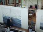 【山形緞通/Yamagata Dantsu / GOODS】のCONTEMPORARY LINE - KU SERIES - shigure / 現代ライン - 空シリーズ - しぐれ 255 × 255cm 本商品はフックガンという工具で織られています。的確に柄を表現するためには打ち込む力やバランスを均一に|ID: prp329100000005157 ipo3291000000030258203