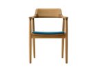 【ヒロシマ/HIROSHIMA / GOODS】のArm Chair / アームチェア 張座(オーク) フレームC-0 ナチュラルクリア、張地:M-02(SAGA / #4163 ブルー)|ID:prp329100000005160