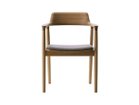 【ヒロシマ/HIROSHIMA / GOODS】のArm Chair / アームチェア 張座(オーク) フレームNL-0 ナチュラルホワイト、張地:M-02(MIX FLANO / #4099 グレー)|ID:prp329100000005160