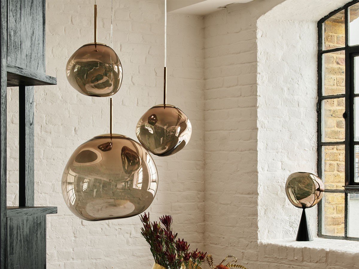 【トム ディクソン/Tom Dixon / GOODS】のMelt Pendant 30 LED / メルト ペンダントライト 30 内蔵LED インテリア・キッズ・メンズ・レディースファッション・服の通販 founy(ファニー) 　ガラス　Glass, Glassware　ハンド　Hand, Handmade　フロント　Front, Front Design　送料無料　Free Shipping　ホーム・キャンプ・アウトドア・お取り寄せ　Home Living / Home & Lifestyle / Camping Gear / Outdoor Camping　家具・インテリア　Home Furniture & Interior. Stylish & Functional Living Spaces　ライト・照明　Lamps & Lighting Fixtures　ペンダントライト・吊り下げ照明　Pendant Light / Hanging Light Fixture　ブロンズ|ID: prp329100000005184 ipo3291000000036852887