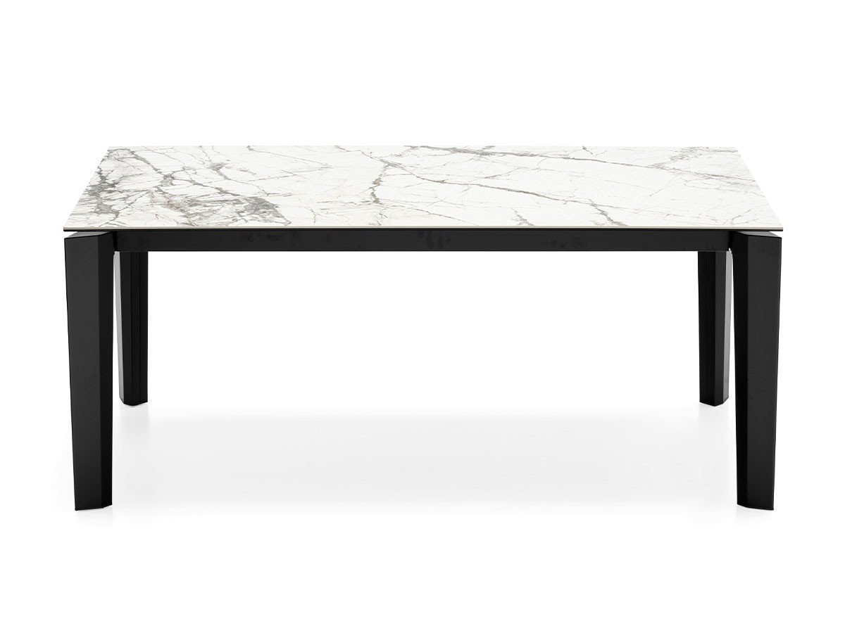 【カリガリス/Calligaris / GOODS】のDELTA / デルタ セラミック天板 CS/4097-R 160 インテリア・キッズ・メンズ・レディースファッション・服の通販 founy(ファニー) 　テーブル　Table, Dining Table　ホーム・キャンプ・アウトドア・お取り寄せ　Home Living / Home & Lifestyle / Camping Gear / Outdoor Camping　家具・インテリア　Home Furniture & Interior. Stylish & Functional Living Spaces　テーブル　Dining, Coffee & Side Tables　ダイニングテーブル・食卓テーブル　Dining Tables　天板P9C シルクホワイトマーブル、脚部P15 マットブラック|ID: prp329100000005210 ipo3291000000036644636