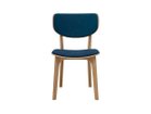 【ラウンディッシュ/Roundish / GOODS】のChair / チェア 張座(オーク) 張地:SAGA #4163 ブルー(ファブリック M-02)、フレームホワイトオーク NL-0(ウレ|ID: prp329100000005219 ipo3291000000033300841