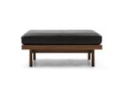 【マスターウォール/MASTERWAL / GOODS】のPORO OTTOMAN / ポロ オットマン 張地:パティーナ ブラック(レザー8)、ウッド:ウォールナット、幅:90cm|ID: prp329100000005251 ipo3291000000030180159