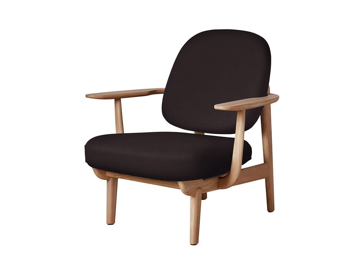 【フリッツ ハンセン/FRITZ HANSEN / GOODS】のFRED / フレッド ラウンジチェア JH97 インテリア・キッズ・メンズ・レディースファッション・服の通販 founy(ファニー) 　ウッド　Wooden Design　エレガント 上品　Elegant　オイル　Body Oil　ファブリック　Fabric, Textile　フォルム　Silhouette, Form　フラット　Flat, Flat Shoes　フレーム　Frame, Outline　ホーム・キャンプ・アウトドア・お取り寄せ　Home Living / Home & Lifestyle / Camping Gear / Outdoor Camping　家具・インテリア　Home Furniture & Interior. Stylish & Functional Living Spaces　チェア・椅子　Seating & Chairs　ラウンジチェア・リクライナー　Lounge Chairs / Recliners　張地:1142 ダークレッドユニ(クリスチャンハウン)、フレーム:オーク(オイル仕上)|ID: prp329100000005253 ipo3291000000033217829