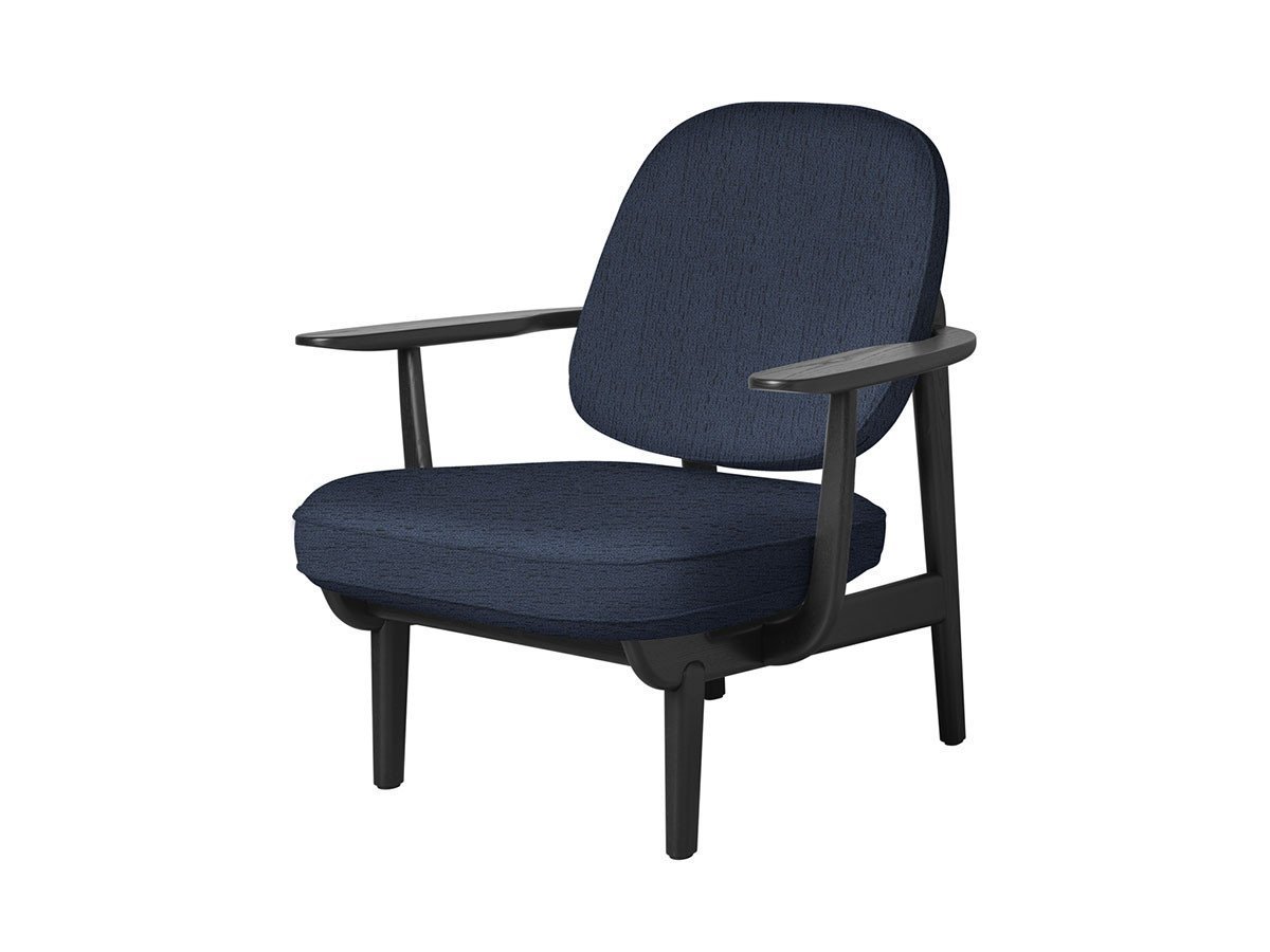 【フリッツ ハンセン/FRITZ HANSEN / GOODS】のFRED / フレッド ラウンジチェア JH97 インテリア・キッズ・メンズ・レディースファッション・服の通販 founy(ファニー) 　ウッド　Wooden Design　エレガント 上品　Elegant　オイル　Body Oil　ファブリック　Fabric, Textile　フォルム　Silhouette, Form　フラット　Flat, Flat Shoes　フレーム　Frame, Outline　ホーム・キャンプ・アウトドア・お取り寄せ　Home Living / Home & Lifestyle / Camping Gear / Outdoor Camping　家具・インテリア　Home Furniture & Interior. Stylish & Functional Living Spaces　チェア・椅子　Seating & Chairs　ラウンジチェア・リクライナー　Lounge Chairs / Recliners　張地:1154 ブルー(クリスチャンハウン)、フレーム:ブラックペインテッドアッシュ|ID: prp329100000005253 ipo3291000000033217833