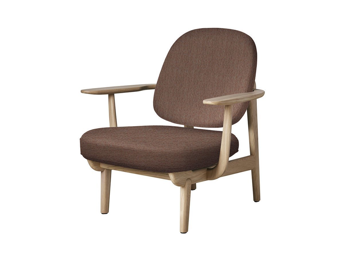 【フリッツ ハンセン/FRITZ HANSEN / GOODS】のFRED / フレッド ラウンジチェア JH97 インテリア・キッズ・メンズ・レディースファッション・服の通販 founy(ファニー) 　ウッド　Wooden Design　エレガント 上品　Elegant　オイル　Body Oil　ファブリック　Fabric, Textile　フォルム　Silhouette, Form　フラット　Flat, Flat Shoes　フレーム　Frame, Outline　ホーム・キャンプ・アウトドア・お取り寄せ　Home Living / Home & Lifestyle / Camping Gear / Outdoor Camping　家具・インテリア　Home Furniture & Interior. Stylish & Functional Living Spaces　チェア・椅子　Seating & Chairs　ラウンジチェア・リクライナー　Lounge Chairs / Recliners　張地:1132 ベージュ / オレンジ(クリスチャンハウン)、フレーム:オーク(クリアラッカー仕上)|ID: prp329100000005253 ipo3291000000033217846