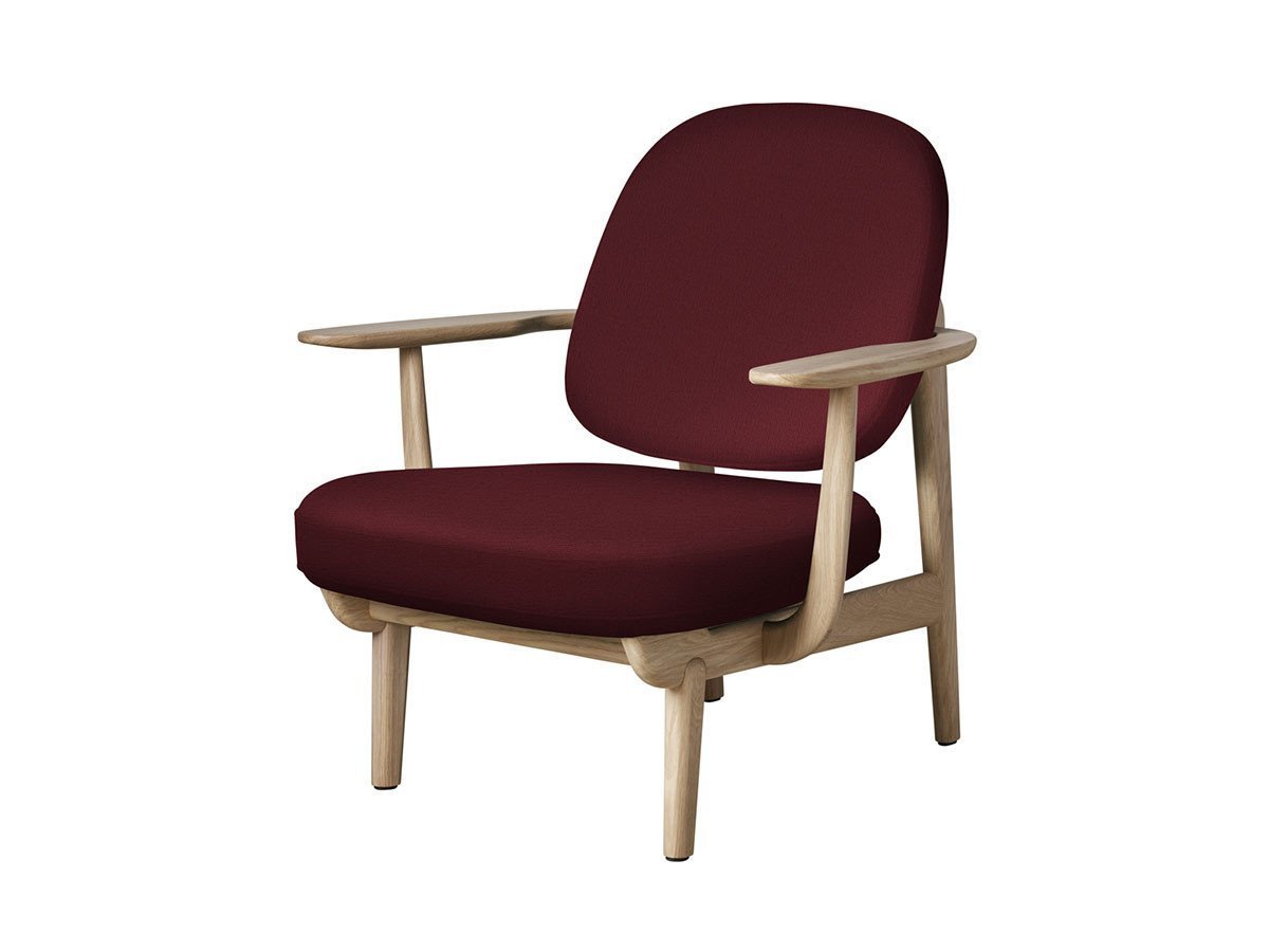 【フリッツ ハンセン/FRITZ HANSEN / GOODS】のFRED / フレッド ラウンジチェア JH97 インテリア・キッズ・メンズ・レディースファッション・服の通販 founy(ファニー) 　ウッド　Wooden Design　エレガント 上品　Elegant　オイル　Body Oil　ファブリック　Fabric, Textile　フォルム　Silhouette, Form　フラット　Flat, Flat Shoes　フレーム　Frame, Outline　ホーム・キャンプ・アウトドア・お取り寄せ　Home Living / Home & Lifestyle / Camping Gear / Outdoor Camping　家具・インテリア　Home Furniture & Interior. Stylish & Functional Living Spaces　チェア・椅子　Seating & Chairs　ラウンジチェア・リクライナー　Lounge Chairs / Recliners　張地:1140 レッドユニ(クリスチャンハウン)、フレーム:オーク(クリアラッカー仕上)|ID: prp329100000005253 ipo3291000000033217851