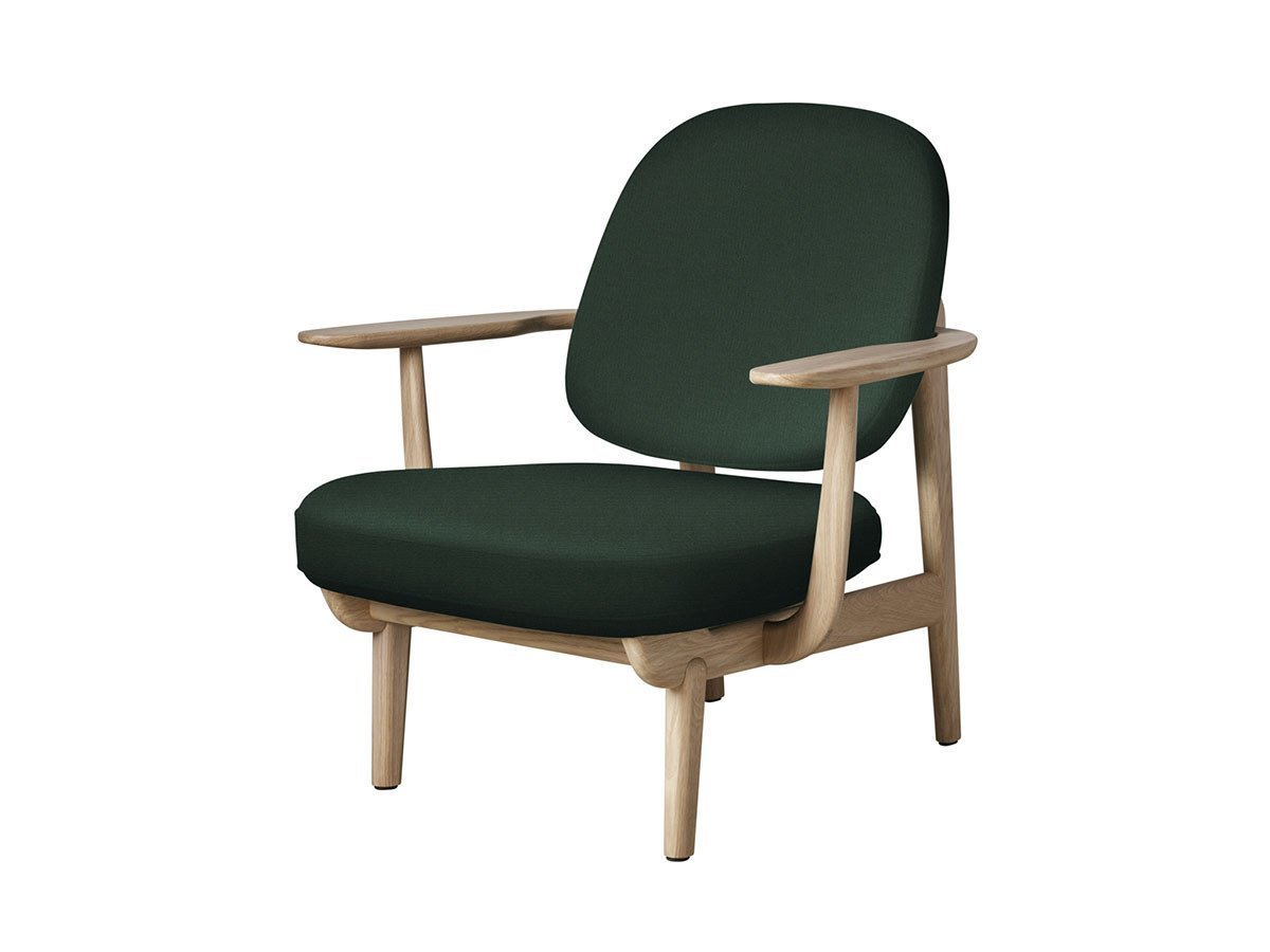 【フリッツ ハンセン/FRITZ HANSEN / GOODS】のFRED / フレッド ラウンジチェア JH97 インテリア・キッズ・メンズ・レディースファッション・服の通販 founy(ファニー) 　ウッド　Wooden Design　エレガント 上品　Elegant　オイル　Body Oil　ファブリック　Fabric, Textile　フォルム　Silhouette, Form　フラット　Flat, Flat Shoes　フレーム　Frame, Outline　ホーム・キャンプ・アウトドア・お取り寄せ　Home Living / Home & Lifestyle / Camping Gear / Outdoor Camping　家具・インテリア　Home Furniture & Interior. Stylish & Functional Living Spaces　チェア・椅子　Seating & Chairs　ラウンジチェア・リクライナー　Lounge Chairs / Recliners　張地:1160 ダークグリーンユニ(クリスチャンハウン)、フレーム:オーク(クリアラッカー仕上)|ID: prp329100000005253 ipo3291000000033217863