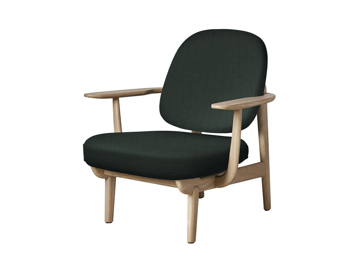 【フリッツ ハンセン/FRITZ HANSEN / GOODS】のFRED / フレッド ラウンジチェア JH97 インテリア・キッズ・メンズ・レディースファッション・服の通販 founy(ファニー) 　ウッド　Wooden Design　エレガント 上品　Elegant　オイル　Body Oil　ファブリック　Fabric, Textile　フォルム　Silhouette, Form　フラット　Flat, Flat Shoes　フレーム　Frame, Outline　ホーム・キャンプ・アウトドア・お取り寄せ　Home Living / Home & Lifestyle / Camping Gear / Outdoor Camping　家具・インテリア　Home Furniture & Interior. Stylish & Functional Living Spaces　チェア・椅子　Seating & Chairs　ラウンジチェア・リクライナー　Lounge Chairs / Recliners　張地:1161 ダークグリーン(クリスチャンハウン)、フレーム:オーク(クリアラッカー仕上)|ID: prp329100000005253 ipo3291000000033217865