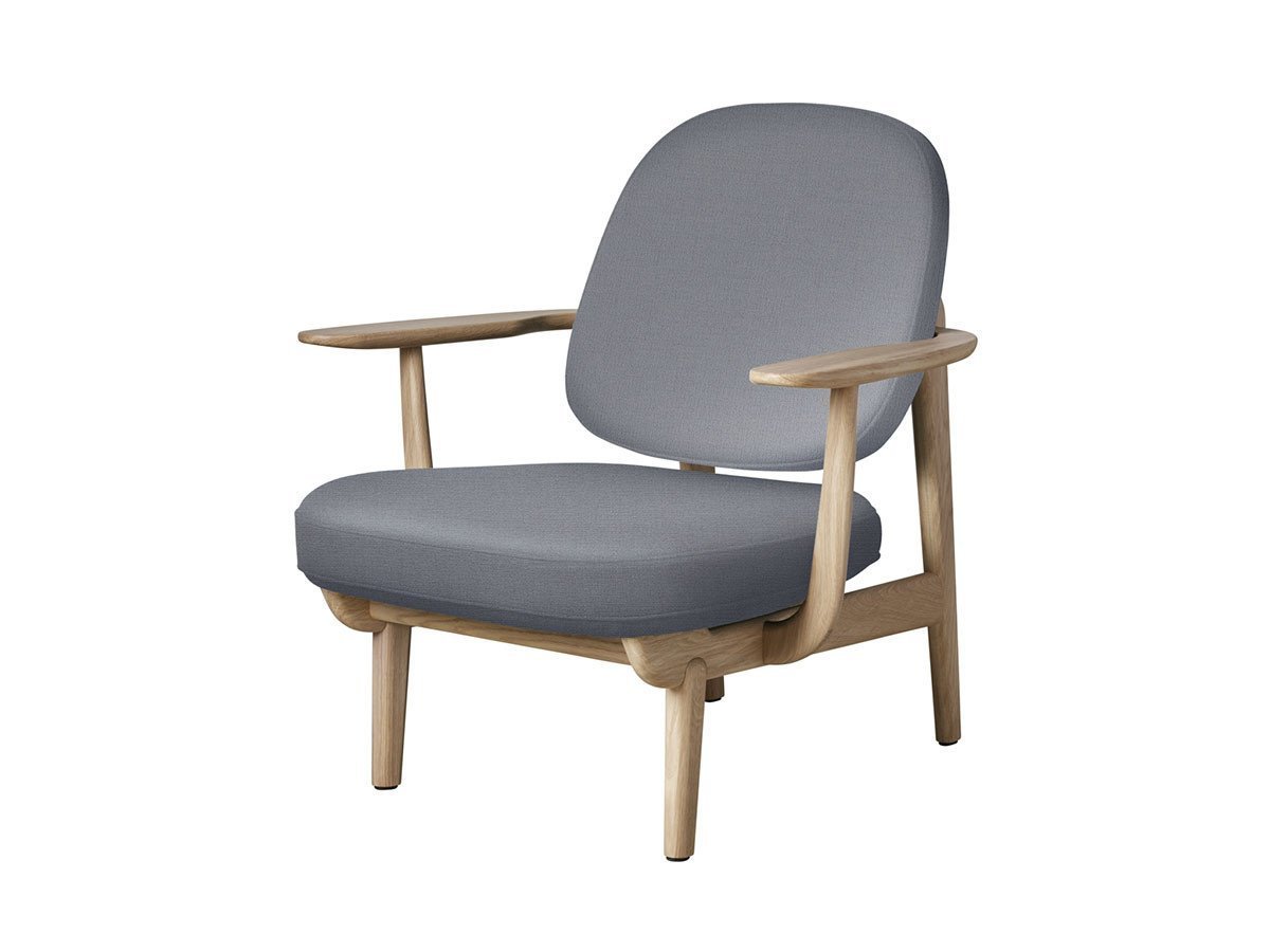 【フリッツ ハンセン/FRITZ HANSEN / GOODS】のFRED / フレッド ラウンジチェア JH97 インテリア・キッズ・メンズ・レディースファッション・服の通販 founy(ファニー) 　ウッド　Wooden Design　エレガント 上品　Elegant　オイル　Body Oil　ファブリック　Fabric, Textile　フォルム　Silhouette, Form　フラット　Flat, Flat Shoes　フレーム　Frame, Outline　ホーム・キャンプ・アウトドア・お取り寄せ　Home Living / Home & Lifestyle / Camping Gear / Outdoor Camping　家具・インテリア　Home Furniture & Interior. Stylish & Functional Living Spaces　チェア・椅子　Seating & Chairs　ラウンジチェア・リクライナー　Lounge Chairs / Recliners　張地:1170 ライトグレーユニ(クリスチャンハウン)、フレーム:オーク(クリアラッカー仕上)|ID: prp329100000005253 ipo3291000000033217867