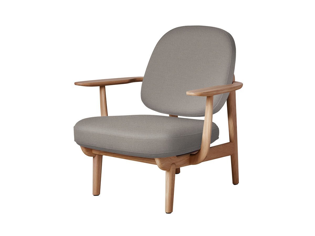 【フリッツ ハンセン/FRITZ HANSEN / GOODS】のFRED / フレッド ラウンジチェア JH97 インテリア・キッズ・メンズ・レディースファッション・服の通販 founy(ファニー) 　ウッド　Wooden Design　エレガント 上品　Elegant　オイル　Body Oil　ファブリック　Fabric, Textile　フォルム　Silhouette, Form　フラット　Flat, Flat Shoes　フレーム　Frame, Outline　ホーム・キャンプ・アウトドア・お取り寄せ　Home Living / Home & Lifestyle / Camping Gear / Outdoor Camping　家具・インテリア　Home Furniture & Interior. Stylish & Functional Living Spaces　チェア・椅子　Seating & Chairs　ラウンジチェア・リクライナー　Lounge Chairs / Recliners　張地:1120 ライトベージュ(クリスチャンハウン)、フレーム:オーク(オイル仕上)|ID: prp329100000005253 ipo3291000000033217875