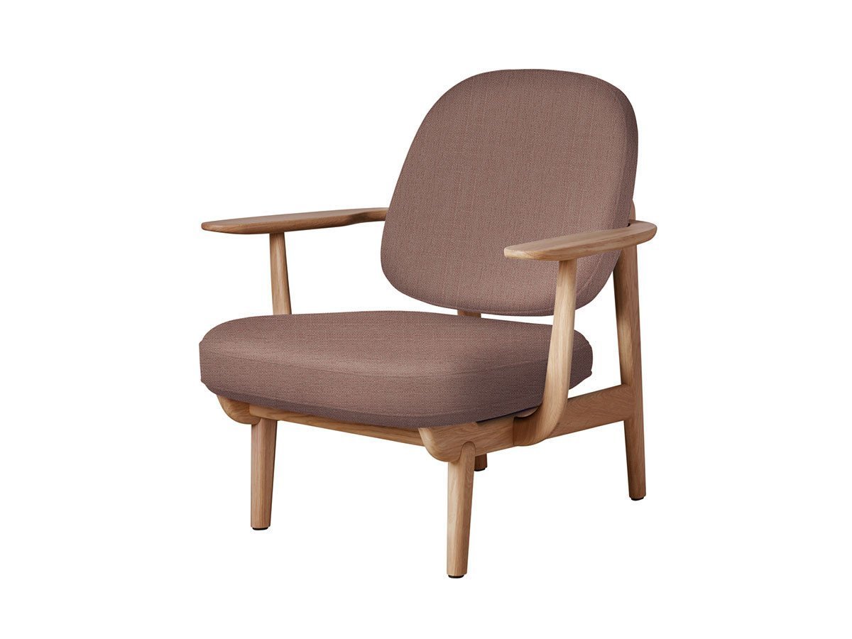 【フリッツ ハンセン/FRITZ HANSEN / GOODS】のFRED / フレッド ラウンジチェア JH97 インテリア・キッズ・メンズ・レディースファッション・服の通販 founy(ファニー) 　ウッド　Wooden Design　エレガント 上品　Elegant　オイル　Body Oil　ファブリック　Fabric, Textile　フォルム　Silhouette, Form　フラット　Flat, Flat Shoes　フレーム　Frame, Outline　ホーム・キャンプ・アウトドア・お取り寄せ　Home Living / Home & Lifestyle / Camping Gear / Outdoor Camping　家具・インテリア　Home Furniture & Interior. Stylish & Functional Living Spaces　チェア・椅子　Seating & Chairs　ラウンジチェア・リクライナー　Lounge Chairs / Recliners　張地:1131 オレンジ / レッド(クリスチャンハウン)、フレーム:オーク(オイル仕上)|ID: prp329100000005253 ipo3291000000033217878