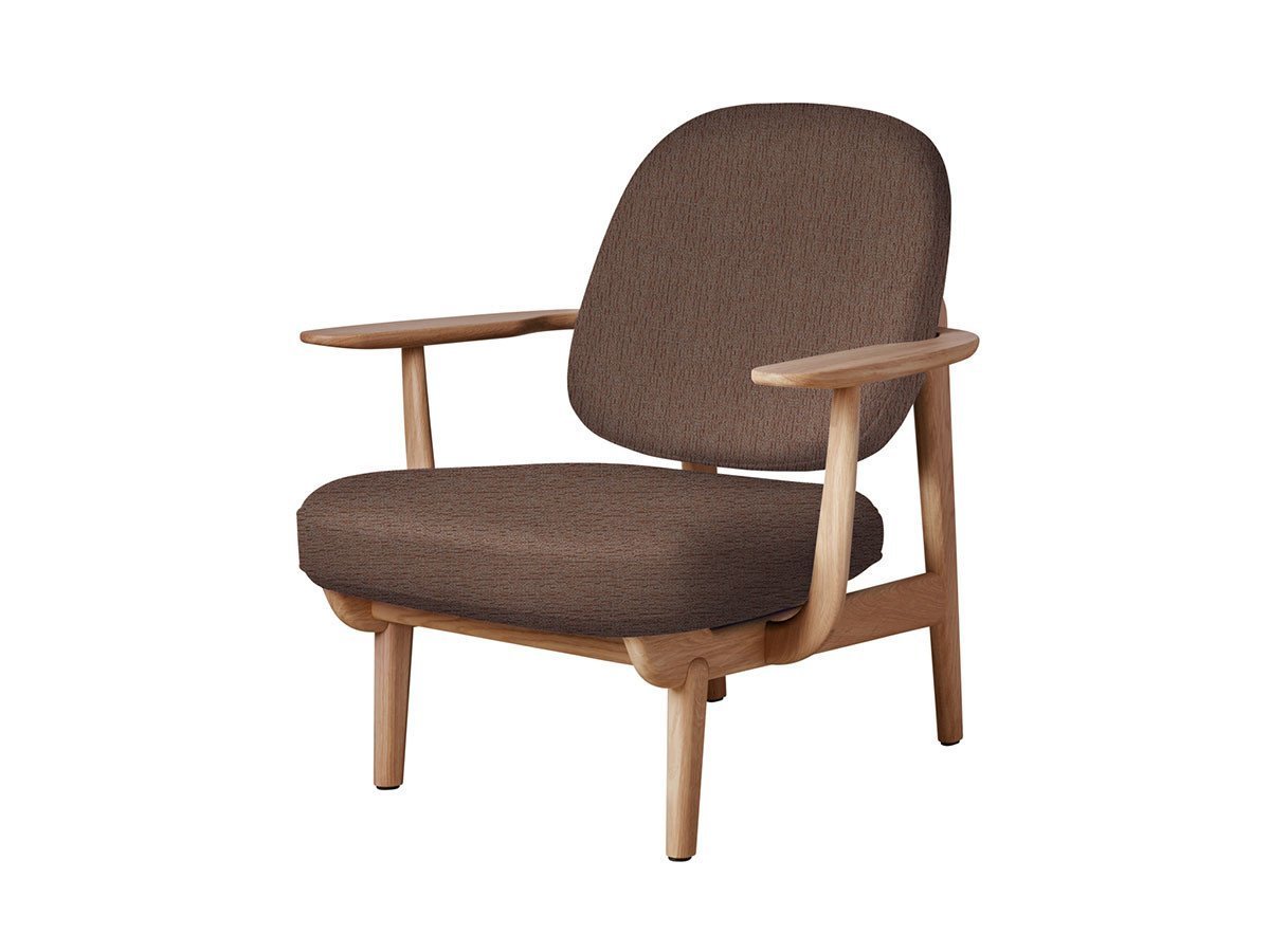 【フリッツ ハンセン/FRITZ HANSEN / GOODS】のFRED / フレッド ラウンジチェア JH97 インテリア・キッズ・メンズ・レディースファッション・服の通販 founy(ファニー) 　ウッド　Wooden Design　エレガント 上品　Elegant　オイル　Body Oil　ファブリック　Fabric, Textile　フォルム　Silhouette, Form　フラット　Flat, Flat Shoes　フレーム　Frame, Outline　ホーム・キャンプ・アウトドア・お取り寄せ　Home Living / Home & Lifestyle / Camping Gear / Outdoor Camping　家具・インテリア　Home Furniture & Interior. Stylish & Functional Living Spaces　チェア・椅子　Seating & Chairs　ラウンジチェア・リクライナー　Lounge Chairs / Recliners　張地:1132 ベージュ / オレンジ(クリスチャンハウン)、フレーム:オーク(オイル仕上)|ID: prp329100000005253 ipo3291000000033217880