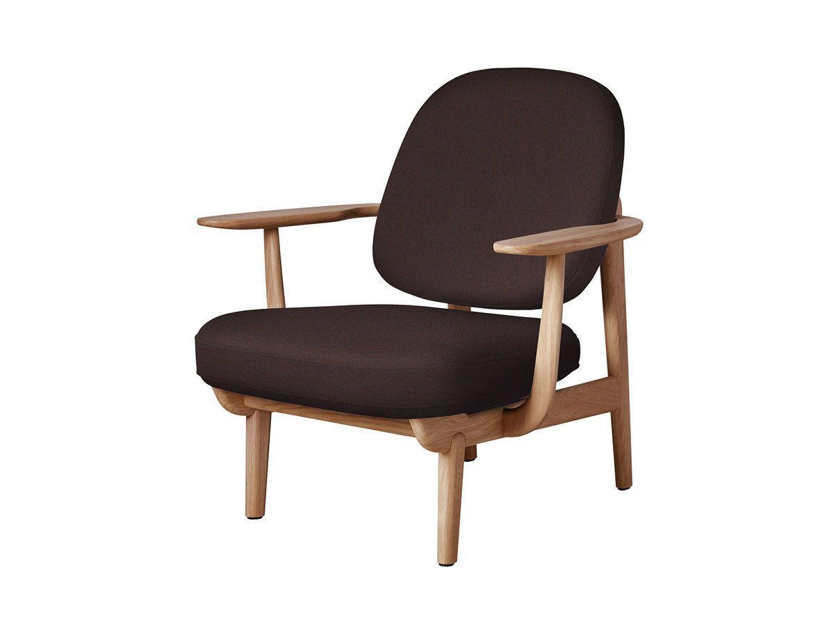 【フリッツ ハンセン/FRITZ HANSEN / GOODS】のFRED / フレッド ラウンジチェア JH97 インテリア・キッズ・メンズ・レディースファッション・服の通販 founy(ファニー) 　ウッド　Wooden Design　エレガント 上品　Elegant　オイル　Body Oil　ファブリック　Fabric, Textile　フォルム　Silhouette, Form　フラット　Flat, Flat Shoes　フレーム　Frame, Outline　ホーム・キャンプ・アウトドア・お取り寄せ　Home Living / Home & Lifestyle / Camping Gear / Outdoor Camping　家具・インテリア　Home Furniture & Interior. Stylish & Functional Living Spaces　チェア・椅子　Seating & Chairs　ラウンジチェア・リクライナー　Lounge Chairs / Recliners　張地:1135 ブルー / オレンジ(クリスチャンハウン)、フレーム:オーク(オイル仕上)|ID: prp329100000005253 ipo3291000000033217884
