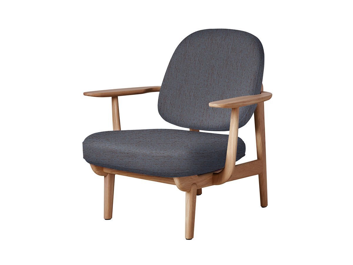 【フリッツ ハンセン/FRITZ HANSEN / GOODS】のFRED / フレッド ラウンジチェア JH97 インテリア・キッズ・メンズ・レディースファッション・服の通販 founy(ファニー) 　ウッド　Wooden Design　エレガント 上品　Elegant　オイル　Body Oil　ファブリック　Fabric, Textile　フォルム　Silhouette, Form　フラット　Flat, Flat Shoes　フレーム　Frame, Outline　ホーム・キャンプ・アウトドア・お取り寄せ　Home Living / Home & Lifestyle / Camping Gear / Outdoor Camping　家具・インテリア　Home Furniture & Interior. Stylish & Functional Living Spaces　チェア・椅子　Seating & Chairs　ラウンジチェア・リクライナー　Lounge Chairs / Recliners　張地:1150 オレンジ / ブルー(クリスチャンハウン)、フレーム:オーク(オイル仕上)|ID: prp329100000005253 ipo3291000000033217887