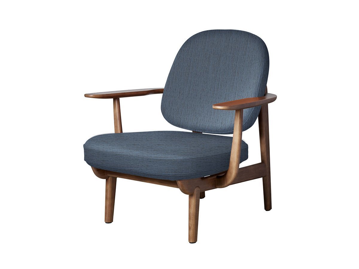 【フリッツ ハンセン/FRITZ HANSEN / GOODS】のFRED / フレッド ラウンジチェア JH97 インテリア・キッズ・メンズ・レディースファッション・服の通販 founy(ファニー) 　ウッド　Wooden Design　エレガント 上品　Elegant　オイル　Body Oil　ファブリック　Fabric, Textile　フォルム　Silhouette, Form　フラット　Flat, Flat Shoes　フレーム　Frame, Outline　ホーム・キャンプ・アウトドア・お取り寄せ　Home Living / Home & Lifestyle / Camping Gear / Outdoor Camping　家具・インテリア　Home Furniture & Interior. Stylish & Functional Living Spaces　チェア・椅子　Seating & Chairs　ラウンジチェア・リクライナー　Lounge Chairs / Recliners　張地:1152 ライトブルー(クリスチャンハウン)、フレーム:ウォルナットステインドオーク|ID: prp329100000005253 ipo3291000000033217926