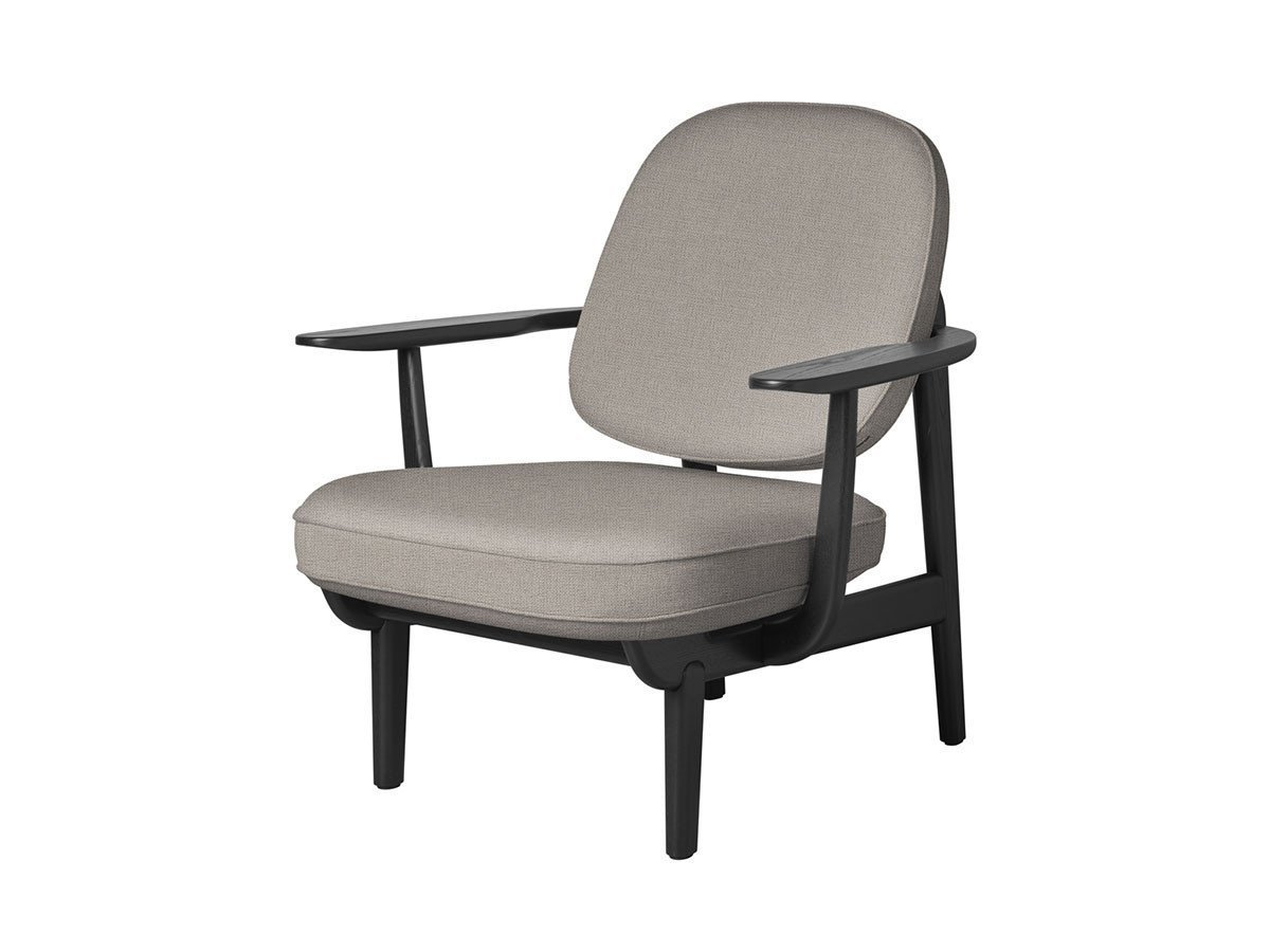 【フリッツ ハンセン/FRITZ HANSEN / GOODS】のFRED / フレッド ラウンジチェア JH97 インテリア・キッズ・メンズ・レディースファッション・服の通販 founy(ファニー) 　ウッド　Wooden Design　エレガント 上品　Elegant　オイル　Body Oil　ファブリック　Fabric, Textile　フォルム　Silhouette, Form　フラット　Flat, Flat Shoes　フレーム　Frame, Outline　ホーム・キャンプ・アウトドア・お取り寄せ　Home Living / Home & Lifestyle / Camping Gear / Outdoor Camping　家具・インテリア　Home Furniture & Interior. Stylish & Functional Living Spaces　チェア・椅子　Seating & Chairs　ラウンジチェア・リクライナー　Lounge Chairs / Recliners　張地:1120 ライトベージュ(クリスチャンハウン)、フレーム:ブラックペインテッドアッシュ|ID: prp329100000005253 ipo3291000000033217940