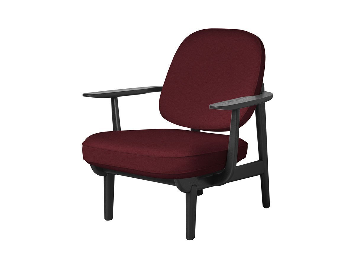 【フリッツ ハンセン/FRITZ HANSEN / GOODS】のFRED / フレッド ラウンジチェア JH97 インテリア・キッズ・メンズ・レディースファッション・服の通販 founy(ファニー) 　ウッド　Wooden Design　エレガント 上品　Elegant　オイル　Body Oil　ファブリック　Fabric, Textile　フォルム　Silhouette, Form　フラット　Flat, Flat Shoes　フレーム　Frame, Outline　ホーム・キャンプ・アウトドア・お取り寄せ　Home Living / Home & Lifestyle / Camping Gear / Outdoor Camping　家具・インテリア　Home Furniture & Interior. Stylish & Functional Living Spaces　チェア・椅子　Seating & Chairs　ラウンジチェア・リクライナー　Lounge Chairs / Recliners　張地:1140 レッドユニ(クリスチャンハウン)、フレーム:ブラックペインテッドアッシュ|ID: prp329100000005253 ipo3291000000033217952