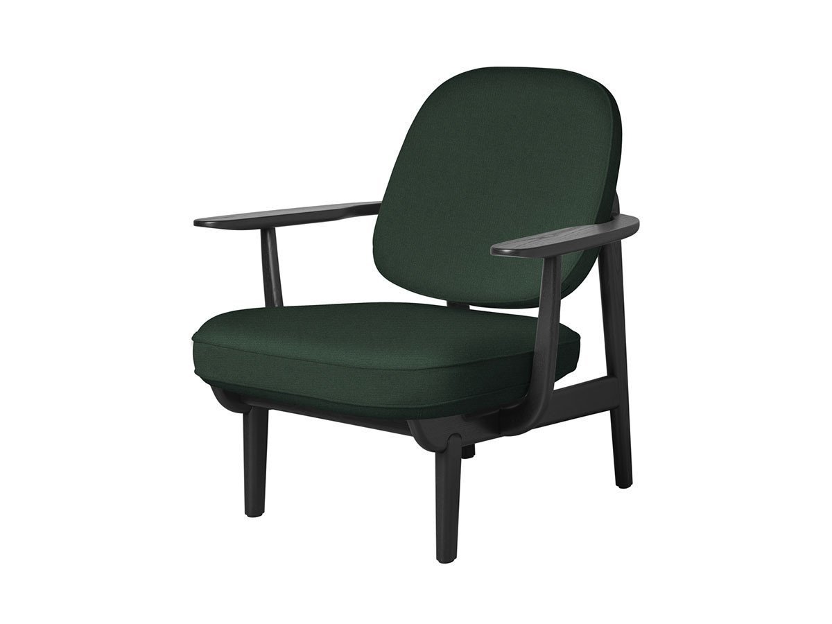 【フリッツ ハンセン/FRITZ HANSEN / GOODS】のFRED / フレッド ラウンジチェア JH97 インテリア・キッズ・メンズ・レディースファッション・服の通販 founy(ファニー) 　ウッド　Wooden Design　エレガント 上品　Elegant　オイル　Body Oil　ファブリック　Fabric, Textile　フォルム　Silhouette, Form　フラット　Flat, Flat Shoes　フレーム　Frame, Outline　ホーム・キャンプ・アウトドア・お取り寄せ　Home Living / Home & Lifestyle / Camping Gear / Outdoor Camping　家具・インテリア　Home Furniture & Interior. Stylish & Functional Living Spaces　チェア・椅子　Seating & Chairs　ラウンジチェア・リクライナー　Lounge Chairs / Recliners　張地:1160 ダークグリーンユニ(クリスチャンハウン)、フレーム:ブラックペインテッドアッシュ|ID: prp329100000005253 ipo3291000000033217963
