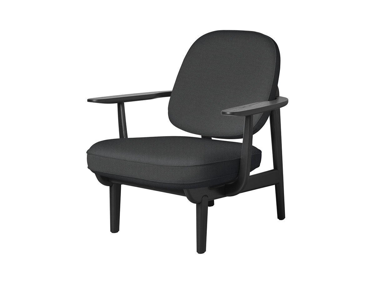 【フリッツ ハンセン/FRITZ HANSEN / GOODS】のFRED / フレッド ラウンジチェア JH97 インテリア・キッズ・メンズ・レディースファッション・服の通販 founy(ファニー) 　ウッド　Wooden Design　エレガント 上品　Elegant　オイル　Body Oil　ファブリック　Fabric, Textile　フォルム　Silhouette, Form　フラット　Flat, Flat Shoes　フレーム　Frame, Outline　ホーム・キャンプ・アウトドア・お取り寄せ　Home Living / Home & Lifestyle / Camping Gear / Outdoor Camping　家具・インテリア　Home Furniture & Interior. Stylish & Functional Living Spaces　チェア・椅子　Seating & Chairs　ラウンジチェア・リクライナー　Lounge Chairs / Recliners　張地:1172 グレーユニ(クリスチャンハウン)、フレーム:ブラックペインテッドアッシュ|ID: prp329100000005253 ipo3291000000033217970