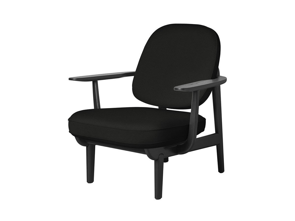 【フリッツ ハンセン/FRITZ HANSEN / GOODS】のFRED / フレッド ラウンジチェア JH97 インテリア・キッズ・メンズ・レディースファッション・服の通販 founy(ファニー) 　ウッド　Wooden Design　エレガント 上品　Elegant　オイル　Body Oil　ファブリック　Fabric, Textile　フォルム　Silhouette, Form　フラット　Flat, Flat Shoes　フレーム　Frame, Outline　ホーム・キャンプ・アウトドア・お取り寄せ　Home Living / Home & Lifestyle / Camping Gear / Outdoor Camping　家具・インテリア　Home Furniture & Interior. Stylish & Functional Living Spaces　チェア・椅子　Seating & Chairs　ラウンジチェア・リクライナー　Lounge Chairs / Recliners　張地:1175 ブラックユニ(クリスチャンハウン)、フレーム:ブラックペインテッドアッシュ|ID: prp329100000005253 ipo3291000000033217973