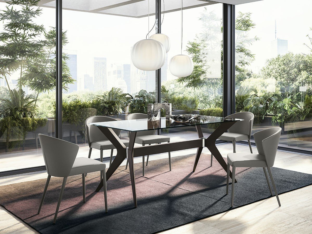 【カリガリス/Calligaris / GOODS】のTOKYO / トーキョー ガラス天板 CS/18-FR 160 人気、トレンドファッション・服の通販 founy(ファニー) 　ガラス　Glass　テーブル　Table　フレーム　Flame　ホーム・キャンプ・アウトドア・お取り寄せ　Home,Garden,Outdoor,Camping Gear　家具・インテリア　Furniture　テーブル　Table　ダイニングテーブル　Dining Table　other-3|ID: prp329100000005284 ipo3291000000031465609