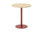 【ティーアンドオー/T&O / GOODS】のRound Table 63 / ラウンドテーブル 63 天板:メープル C-0(ウレタン塗装 / ナチュラルクリア)、脚部:レッド|ID: prp329100000005290 ipo3291000000007902199