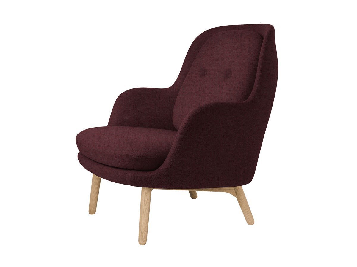 【フリッツ ハンセン/FRITZ HANSEN / GOODS】のFRI / フリチェア ラウンジチェア ウッドベース JH5 インテリア・キッズ・メンズ・レディースファッション・服の通販 founy(ファニー) 　ウッド　Wooden Design　シンプル　Simple, Minimal　ファブリック　Fabric, Textile　おすすめ　Recommended / Our Picks　ホーム・キャンプ・アウトドア・お取り寄せ　Home Living / Home & Lifestyle / Camping Gear / Outdoor Camping　家具・インテリア　Home Furniture & Interior. Stylish & Functional Living Spaces　チェア・椅子　Seating & Chairs　ラウンジチェア・リクライナー　Lounge Chairs / Recliners　張地:1141 レッド(クリスチャンハウン)|ID: prp329100000005389 ipo3291000000034788595