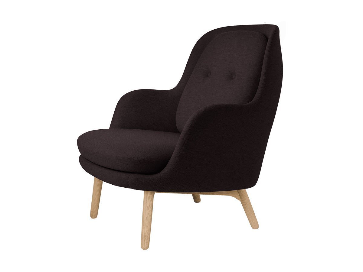 【フリッツ ハンセン/FRITZ HANSEN / GOODS】のFRI / フリチェア ラウンジチェア ウッドベース JH5 インテリア・キッズ・メンズ・レディースファッション・服の通販 founy(ファニー) 　ウッド　Wooden Design　シンプル　Simple, Minimal　ファブリック　Fabric, Textile　おすすめ　Recommended / Our Picks　ホーム・キャンプ・アウトドア・お取り寄せ　Home Living / Home & Lifestyle / Camping Gear / Outdoor Camping　家具・インテリア　Home Furniture & Interior. Stylish & Functional Living Spaces　チェア・椅子　Seating & Chairs　ラウンジチェア・リクライナー　Lounge Chairs / Recliners　張地:1142 ダークレッドユニ(クリスチャンハウン)|ID: prp329100000005389 ipo3291000000034788596