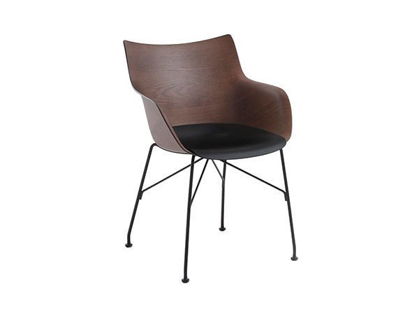 【カルテル/Kartell / GOODS】のSmart Wood collection Q/WOOD / スマートウッドコレクション Qウッド インテリア・キッズ・メンズ・レディースファッション・服の通販 founy(ファニー) 　ウッド　Wooden Design　フィット　Fit, Slim Fit　ベーシック　Basic, Essential　送料無料　Free Shipping　ホーム・キャンプ・アウトドア・お取り寄せ　Home Living / Home & Lifestyle / Camping Gear / Outdoor Camping　家具・インテリア　Home Furniture & Interior. Stylish & Functional Living Spaces　チェア・椅子　Seating & Chairs　ダイニングチェア・木製チェア　Dining Chairs　シート:スラットアッシュ(ダークブラウン)/ ブラックシート、脚部ブラック|ID: prp329100000005394 ipo3291000000033617411