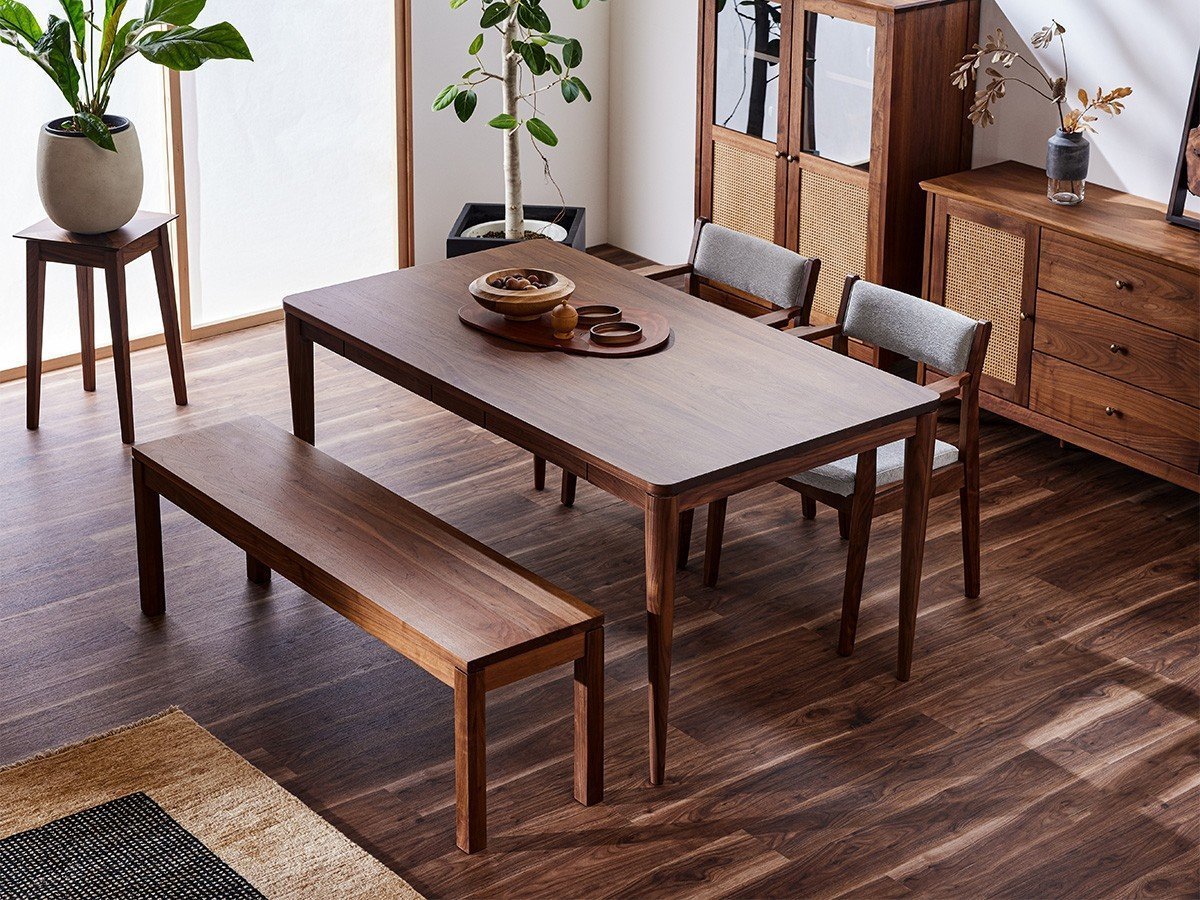 【フライミー ヴェール/FLYMEe vert / GOODS】のDining Table / ダイニングテーブル #103954 インテリア・キッズ・メンズ・レディースファッション・服の通販 founy(ファニー) 　シンプル　Simple, Minimal　スマート　Smart, Elegant　テーブル　Table, Dining Table　ホーム・キャンプ・アウトドア・お取り寄せ　Home Living / Home & Lifestyle / Camping Gear / Outdoor Camping　家具・インテリア　Home Furniture & Interior. Stylish & Functional Living Spaces　テーブル　Dining, Coffee & Side Tables　ダイニングテーブル・食卓テーブル　Dining Tables　ウッド:ウォールナット、脚部タイプ:タイプC、引出しの有無:引出し(4杯)有り|ID: prp329100000005401 ipo3291000000036872350
