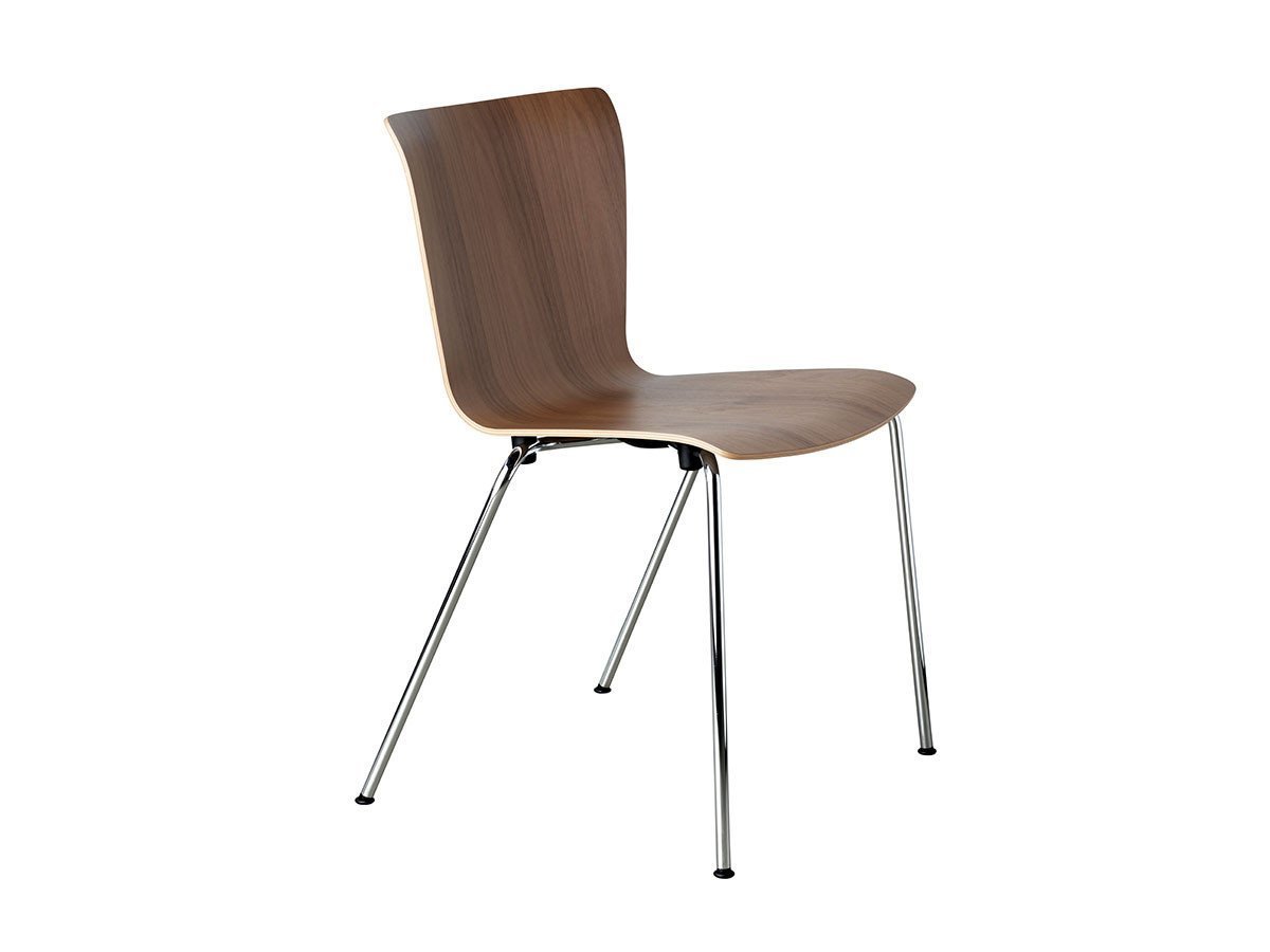 【フリッツ ハンセン/FRITZ HANSEN / GOODS】のVICO DUO / ヴィコデュオ チェア VM110 インテリア・キッズ・メンズ・レディースファッション・服の通販 founy(ファニー) 　送料無料　Free Shipping　ホーム・キャンプ・アウトドア・お取り寄せ　Home Living / Home & Lifestyle / Camping Gear / Outdoor Camping　家具・インテリア　Home Furniture & Interior. Stylish & Functional Living Spaces　チェア・椅子　Seating & Chairs　ダイニングチェア・木製チェア　Dining Chairs　シェル:ウォルナット、脚部:クローム仕上|ID: prp329100000005427 ipo3291000000033140355
