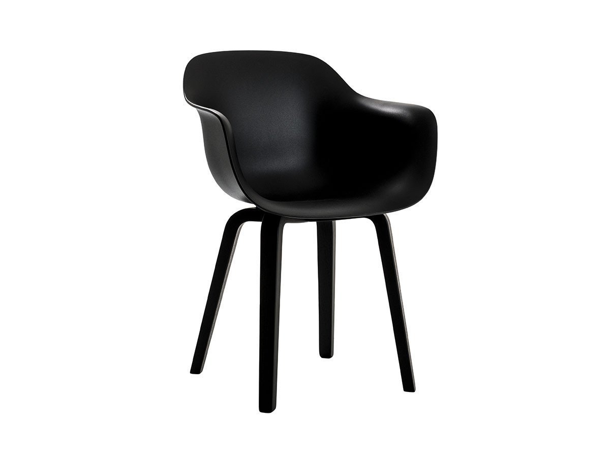 【マジス/MAGIS / GOODS】のSubstance Plywood legs / サブスタンス アームチェア プライウッド脚 インテリア・キッズ・メンズ・レディースファッション・服の通販 founy(ファニー) 　送料無料　Free Shipping　フォルム　Silhouette, Form　ホーム・キャンプ・アウトドア・お取り寄せ　Home Living / Home & Lifestyle / Camping Gear / Outdoor Camping　家具・インテリア　Home Furniture & Interior. Stylish & Functional Living Spaces　チェア・椅子　Seating & Chairs　ダイニングチェア・木製チェア　Dining Chairs　ホーム・キャンプ・アウトドア・お取り寄せ　Home Living / Home & Lifestyle / Camping Gear / Outdoor Camping　家具・インテリア　Home Furniture & Interior. Stylish & Functional Living Spaces　チェア・椅子　Seating & Chairs　アームチェア・アクセントチェア　Armchairs & Accent Chairs　ブラック × ブラックアッシュ脚|ID: prp329100000005455 ipo3291000000036293729