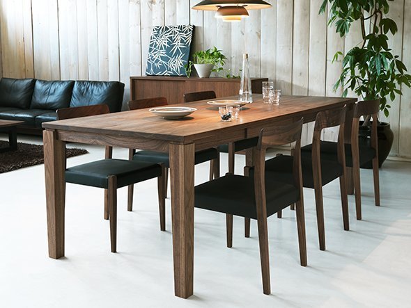 【マスターウォール/MASTERWAL / GOODS】のKRONE DINING TABLE / クローネ ダイニングテーブル インテリア・キッズ・メンズ・レディースファッション・服の通販 founy(ファニー) 　シンプル　Simple　テーブル　Table　プレミアム　Premium　ベーシック　Basic　ホーム・キャンプ・アウトドア・お取り寄せ　Home,Garden,Outdoor,Camping Gear　家具・インテリア　Furniture　テーブル　Table　ダイニングテーブル　Dining Table　ウッド:ウォールナット、サイズ:幅220cm|ID: prp329100000005465 ipo3291000000026475990