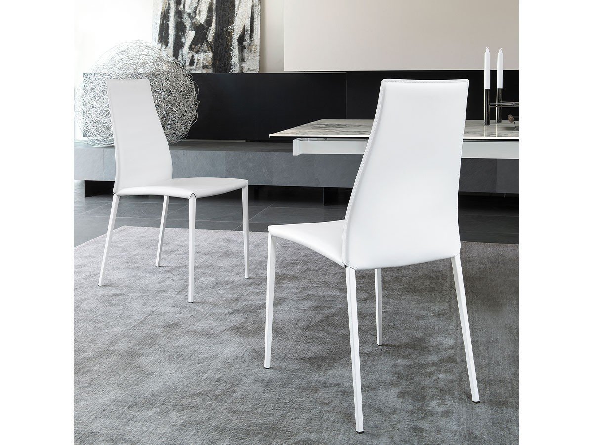 【カリガリス/Calligaris / GOODS】のAIDA / アイダ レザー CS/1452 人気、トレンドファッション・服の通販 founy(ファニー) 　送料無料　Free Shipping　エレガント 上品　Elegant　メタル　Metal　ホーム・キャンプ・アウトドア・お取り寄せ　Home,Garden,Outdoor,Camping Gear　家具・インテリア　Furniture　チェア・椅子　Chair　ダイニングチェア　Dining Chair　other-4|ID: prp329100000005511 ipo3291000000031551382