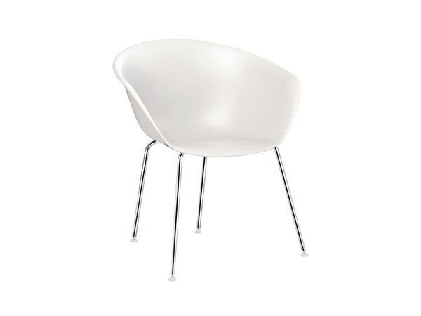 【アルペール/arper / GOODS】のDuna02 Arm Chair / ドゥーナ02 アームチェア 4本脚 インテリア・キッズ・メンズ・レディースファッション・服の通販 founy(ファニー) 　送料無料　Free Shipping　エレガント 上品　Elegant　スリム　Slim　フォルム　Form　定番　Standard　ホーム・キャンプ・アウトドア・お取り寄せ　Home,Garden,Outdoor,Camping Gear　家具・インテリア　Furniture　チェア・椅子　Chair　ダイニングチェア　Dining Chair　ホーム・キャンプ・アウトドア・お取り寄せ　Home,Garden,Outdoor,Camping Gear　家具・インテリア　Furniture　チェア・椅子　Chair　アームチェア　Armchair　シートホワイト、脚部クロムメッキ|ID: prp329100000005544 ipo3291000000030222230