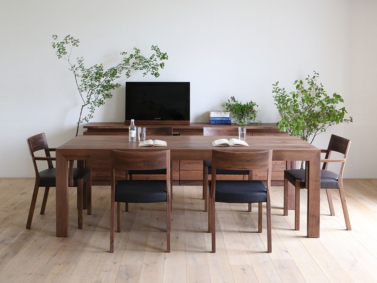 【ヒラシマ/HIRASHIMA / GOODS】のCARAMELLA Dining Table / カラメッラ ダイニングテーブル インテリア・キッズ・メンズ・レディースファッション・服の通販 founy(ファニー) 　テーブル　Table　ホーム・キャンプ・アウトドア・お取り寄せ　Home,Garden,Outdoor,Camping Gear　家具・インテリア　Furniture　テーブル　Table　ダイニングテーブル　Dining Table　ウッド:ウォールナット、サイズ:幅210 × 奥行84cm|ID: prp329100000005583 ipo3291000000030216882