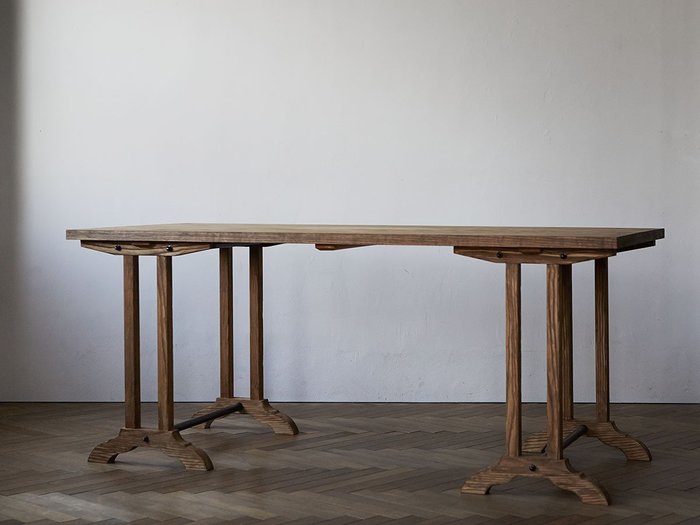 【アルテム ジャパン/ARTEM JAPAN / GOODS】のNoble trestle table / ノーブル トレッスル テーブル インテリア・キッズ・メンズ・レディースファッション・服の通販 founy(ファニー) https://founy.com/ アンティーク Antique-Inspired クラシック Classic, Timeless Style コーティング Coating, Coated Finish シンプル Simple, Minimal テーブル Table, Dining Table フランス France, French フレーム Frame, Outline モダン Modern, Contemporary ホーム・キャンプ・アウトドア・お取り寄せ Home Living / Home & Lifestyle / Camping Gear / Outdoor Camping 家具・インテリア Home Furniture & Interior. Stylish & Functional Living Spaces テーブル Dining, Coffee & Side Tables ダイニングテーブル・食卓テーブル Dining Tables |ID: prp329100000005639 ipo3291000000030184110