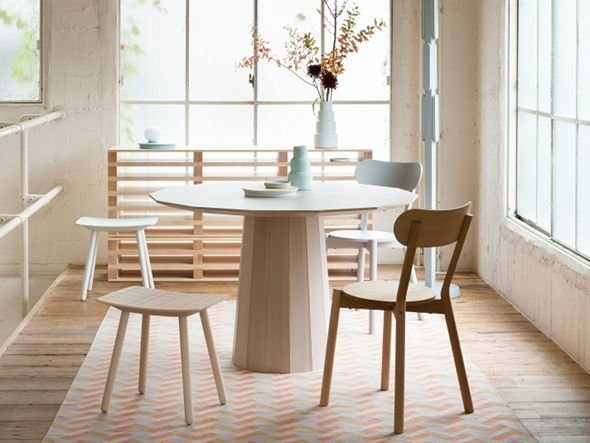 【カリモクニュースタンダード/KARIMOKU NEW STANDARD / GOODS】のCOLOUR WOOD DINING 120 / カラーウッドダイニング 120 人気、トレンドファッション・服の通販 founy(ファニー) 　ウッド　Wood　シンプル　Simple　テーブル　Table　ドット　Dot　パターン　Pattern　プリント　Print　プレーン　Plane　ラウンド　Round　リアル　Real　ホーム・キャンプ・アウトドア・お取り寄せ　Home,Garden,Outdoor,Camping Gear　家具・インテリア　Home Furniture & Interior. Stylish & Functional Living Spaces　テーブル　Table　ダイニングテーブル　Dining Table　other-5|ID: prp329100000005646 ipo3291000000031496546