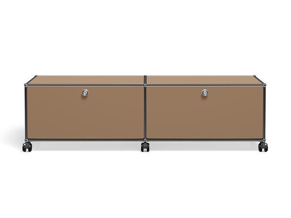 【ユーエスエム/USM / GOODS】のUSM Haller TV Board / USMハラー テレビボード W / D / H:1523 / 373 / 430mm ドロップダウンドア × 2、キャスター付き インテリア・キッズ・メンズ・レディースファッション・服の通販 founy(ファニー) 　コレクション　Collection　シンプル　Simple　スタイリッシュ　Stylish　ニューヨーク　New York　ボックス　Box　おすすめ　Recommend　ホーム・キャンプ・アウトドア・お取り寄せ　Home,Garden,Outdoor,Camping Gear　家具・インテリア　Furniture　テレビボード・テレビ台　TV Stand　テレビボード　Tv Board　USM ベージュ(基本定番色)|ID: prp329100000005720 ipo3291000000028128992