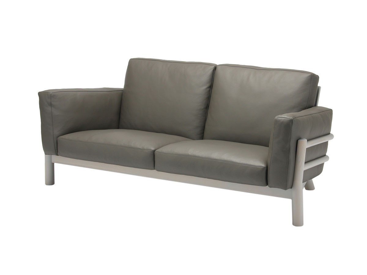 【カリモクニュースタンダード/KARIMOKU NEW STANDARD / GOODS】のCASTOR SOFA 2-SEATER / キャストールソファー 2人掛 インテリア・キッズ・メンズ・レディースファッション・服の通販 founy(ファニー) 　クッション　Cushion, Throw Pillow　フェザー　Feather, Feather Detail　フォーム　Form　ホーム・キャンプ・アウトドア・お取り寄せ　Home Living / Home & Lifestyle / Camping Gear / Outdoor Camping　家具・インテリア　Home Furniture & Interior. Stylish & Functional Living Spaces　ソファー　Couches & Sofas　張地:X581 ダークグレー(レザー)、フレームグレイングレー|ID: prp329100000005760 ipo3291000000030210913