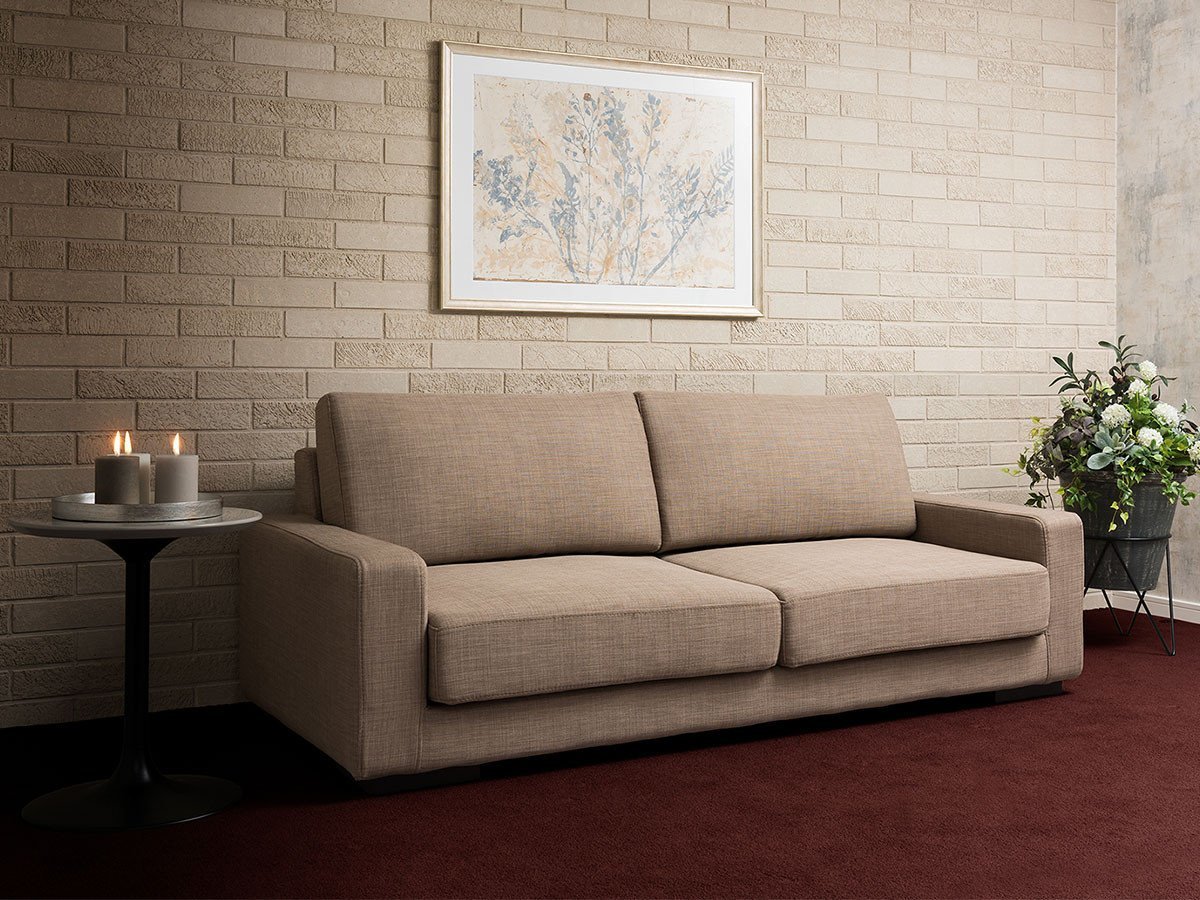 【フライミー ベーシック/FLYMEe BASIC / GOODS】の2P COVERING SOFA / カバーリング 2人掛けソファ f58266(木製丸脚) インテリア・キッズ・メンズ・レディースファッション・服の通販 founy(ファニー) 　コンパクト　Compact　シンプル　Simple　ファブリック　Fabric　フェザー　Feather　ホーム・キャンプ・アウトドア・お取り寄せ　Home,Garden,Outdoor,Camping Gear　家具・インテリア　Furniture　ソファー　Sofa　参考イメージ|ID: prp329100000005779 ipo3291000000030202978