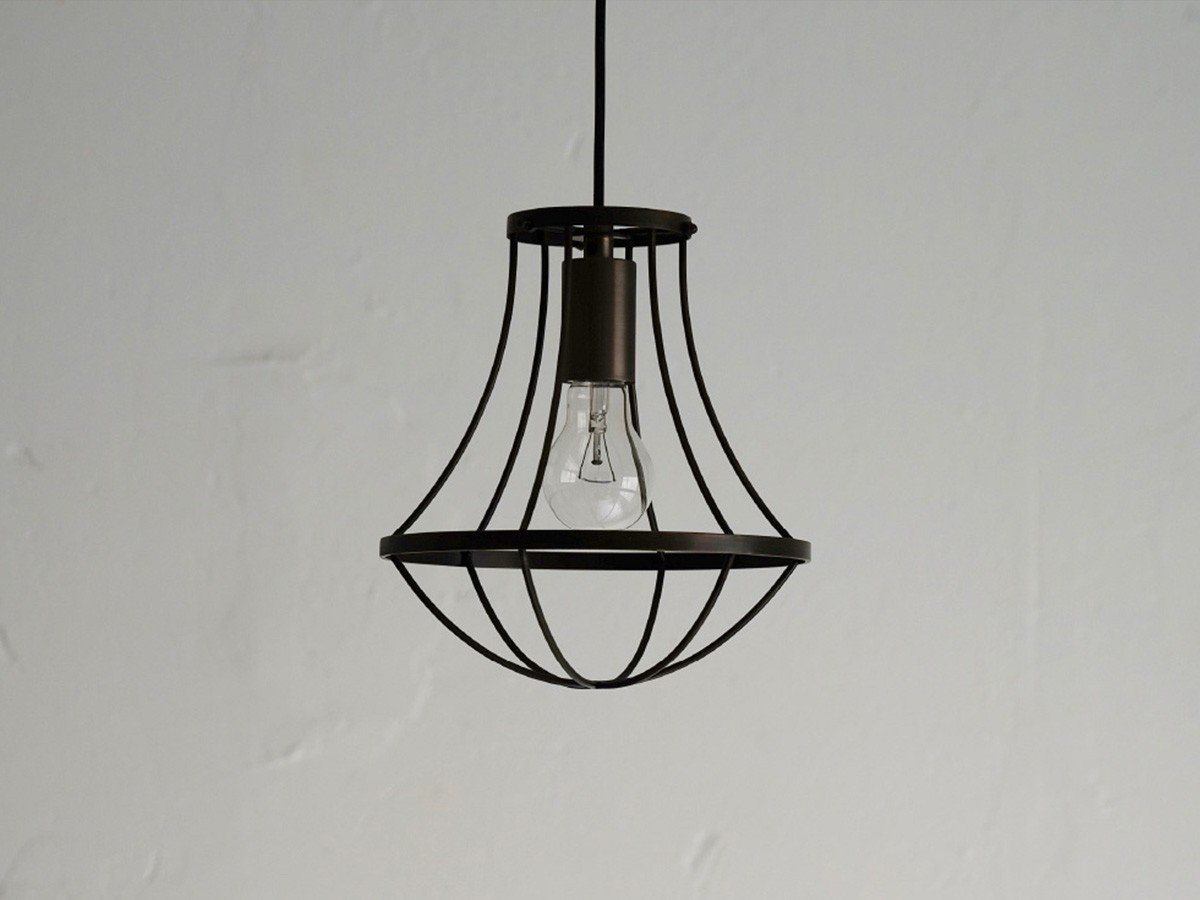 【フライミー ブラン/FLYMEe Blanc / GOODS】のPendant Lamp / ペンダントランプ #16783 インテリア・キッズ・メンズ・レディースファッション・服の通販 founy(ファウニー) 　送料無料　Free Shipping　おすすめ　Recommended / Our Picks　シンプル　Simple, Minimal　フォルム　Silhouette, Form　フレーム　Frame, Outline　ホーム・キャンプ・アウトドア・お取り寄せ　Home Living / Home & Lifestyle / Camping Gear / Outdoor Camping　家具・インテリア　Home Furniture & Interior. Stylish & Functional Living Spaces　ライト・照明　Lamps & Lighting Fixtures　ペンダントライト・吊り下げ照明　Pendant Light / Hanging Light Fixture　アンティークブラウン、付属電球:白熱電球|ID: prp329100000005823 ipo3291000000037076819