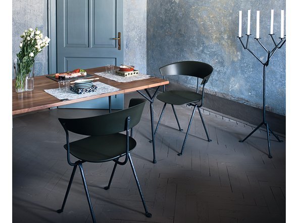 【マジス/MAGIS / GOODS】のOfficina table4 / オフィチーナ テーブル4(ウォルナット天板) インテリア・キッズ・メンズ・レディースファッション・服の通販 founy(ファニー) 　送料無料　Free Shipping　テーブル　Table　ラウンド　Round　ホーム・キャンプ・アウトドア・お取り寄せ　Home,Garden,Outdoor,Camping Gear　家具・インテリア　Furniture　テーブル　Table　カフェテーブル　Cafe Table　ホーム・キャンプ・アウトドア・お取り寄せ　Home,Garden,Outdoor,Camping Gear　家具・インテリア　Furniture　テーブル　Table　サイドテーブル・小テーブル　Side Table/Small Table　参考イメージ|ID: prp329100000005867 ipo3291000000030246071