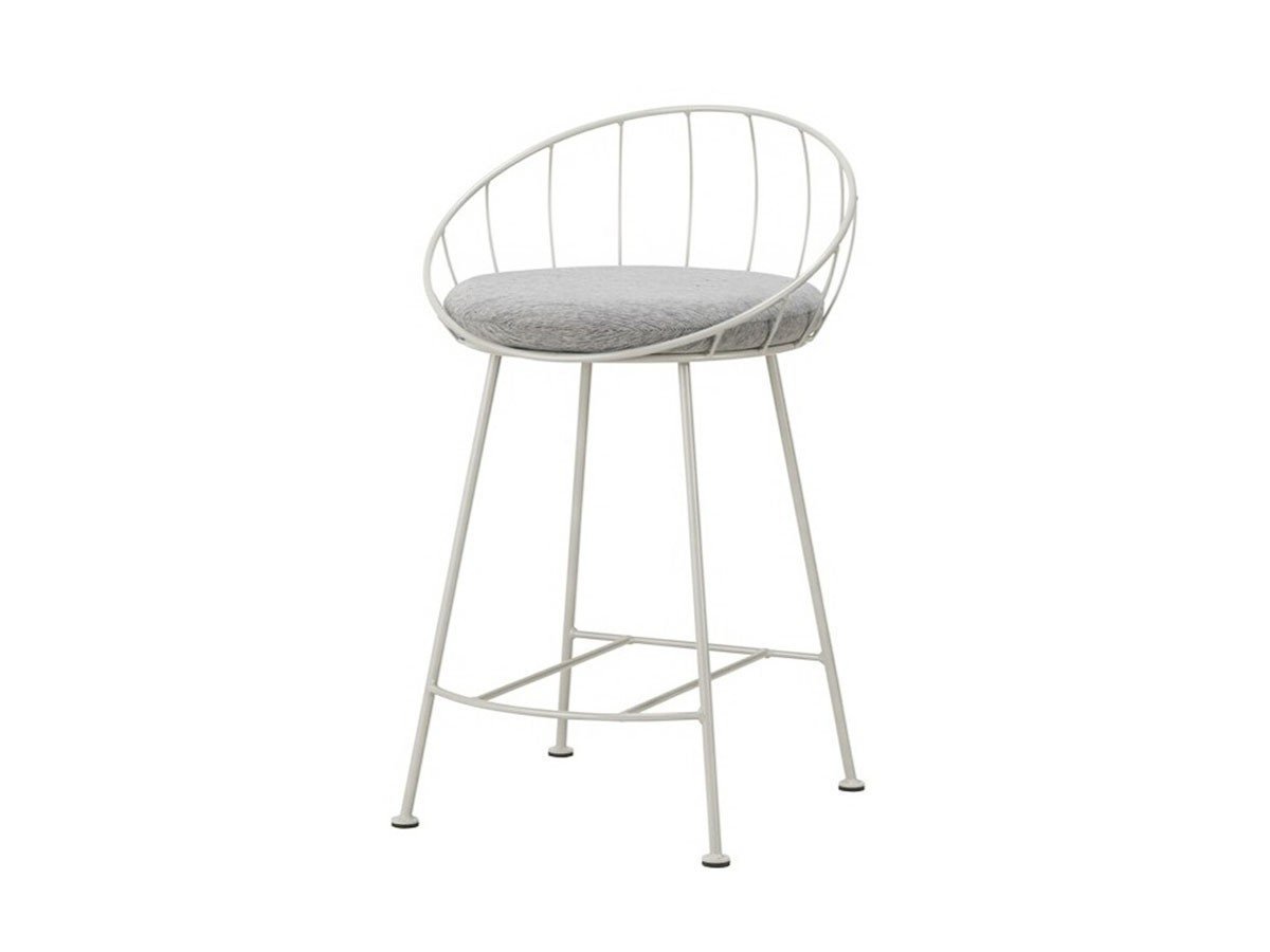 【杉山製作所/Sugiyama Seisakusho / GOODS】のHoop Counter Chair / フープ カウンターチェア 座面高57cm インテリア・キッズ・メンズ・レディースファッション・服の通販 founy(ファニー) 　送料無料　Free Shipping　クッション　Cushion, Throw Pillow　フォルム　Silhouette, Form　フープ　Hoop, Hoop Earrings　ホーム・キャンプ・アウトドア・お取り寄せ　Home Living / Home & Lifestyle / Camping Gear / Outdoor Camping　家具・インテリア　Home Furniture & Interior. Stylish & Functional Living Spaces　チェア・椅子　Seating & Chairs　カウンターチェア・ハイチェア　Bar Stools / High Stools　地:モントレー MSGR シルバーグレー(Aランク)、フレームサンドシルバー|ID: prp329100000005898 ipo3291000000033409275