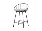 【杉山製作所/Sugiyama Seisakusho / GOODS】のHoop Counter Chair / フープ カウンターチェア 座面高57cm 張地:モントレー MSGR シルバーグレー(Aランク)、フレームサンドブラック|ID: prp329100000005898 ipo3291000000033409276
