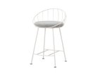 【杉山製作所/Sugiyama Seisakusho / GOODS】のHoop Counter Chair / フープ カウンターチェア 座面高57cm 張地:モントレー MSGR シルバーグレー(Aランク)、フレームサンドホワイト|ID: prp329100000005898 ipo3291000000033409279