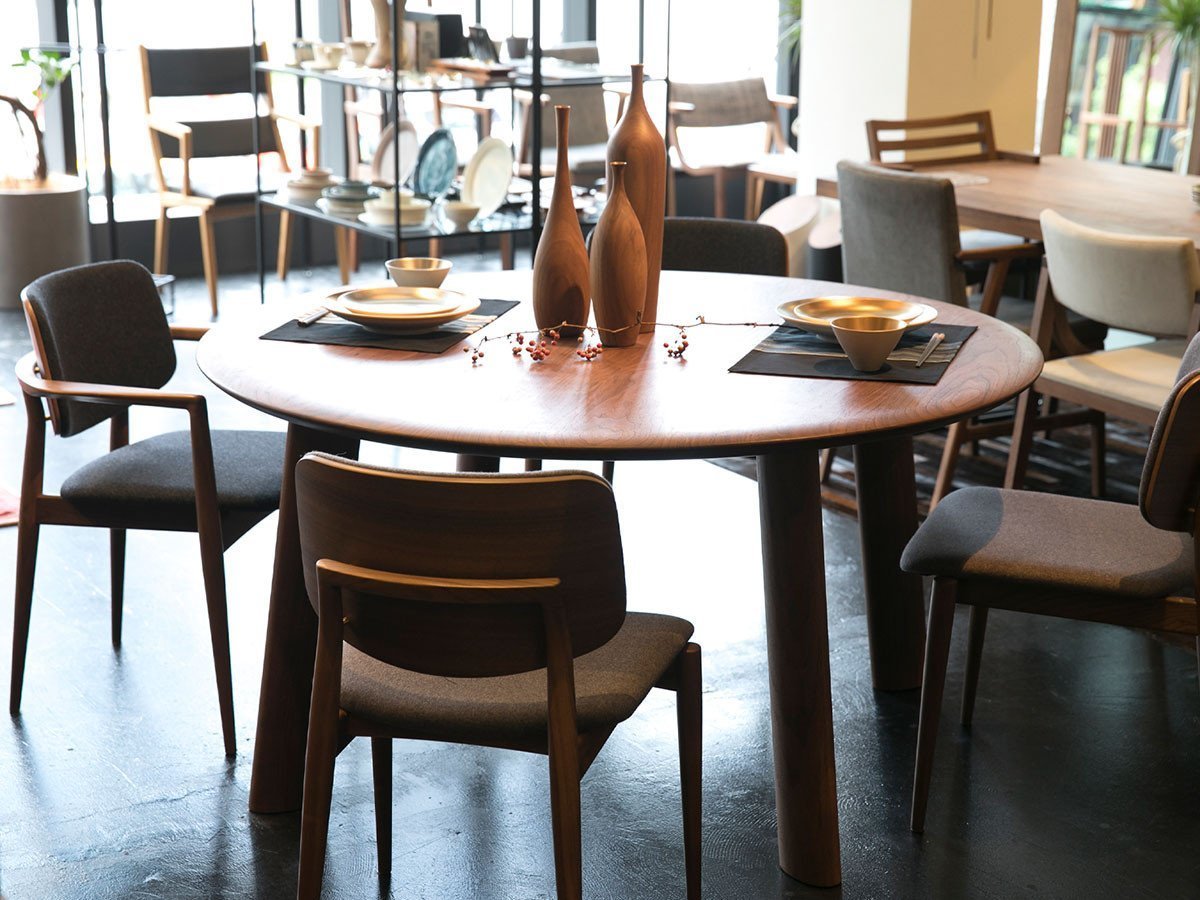 【リアルスタイル/REAL STYLE / GOODS】のCochi round dining table / コチ ラウンドダイニングテーブル 人気、トレンドファッション・服の通販 founy(ファニー) 　オイル　Oil　テーブル　Table　フォルム　Form　ラウンド　Round　ホーム・キャンプ・アウトドア・お取り寄せ　Home,Garden,Outdoor,Camping Gear　家具・インテリア　Furniture　テーブル　Table　ダイニングテーブル　Dining Table　other-3|ID: prp329100000005906 ipo3291000000031531816